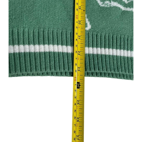 Heaven Can Wait Green V-Neck Graphic Sweater Size M KonoSuba Anime Manga - Picture 13 of 16